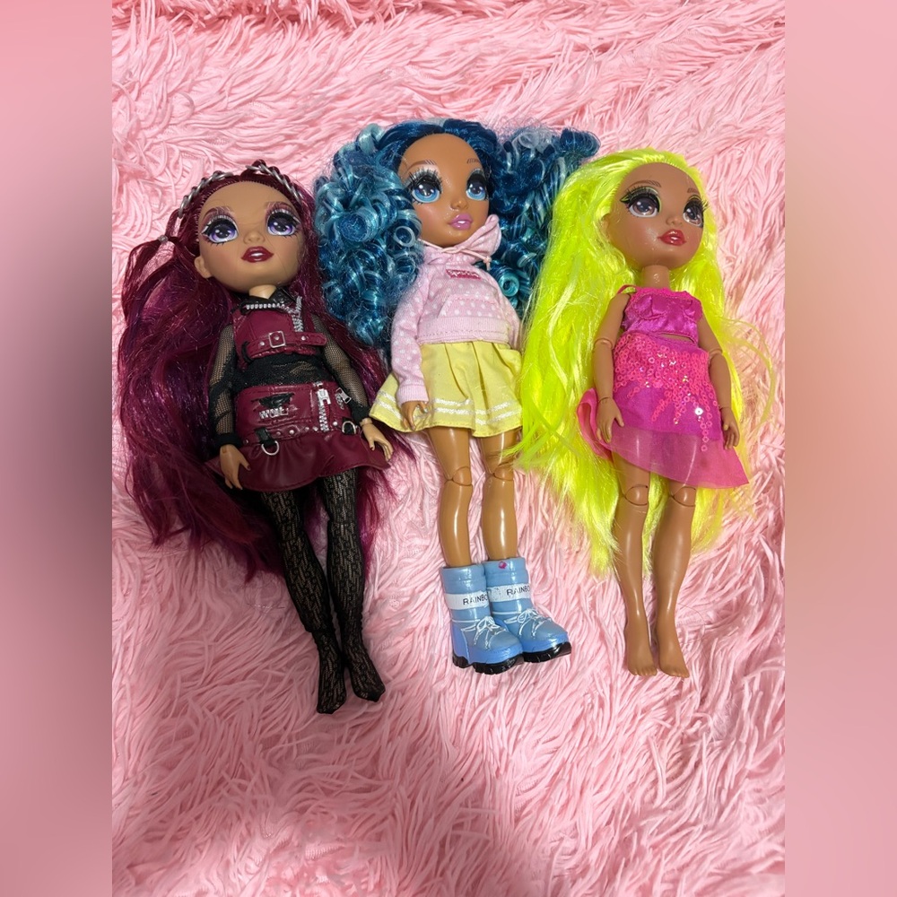 Rainbow High Doll Set with Colorful Hair